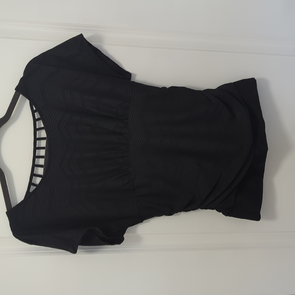 Black cutout shirt